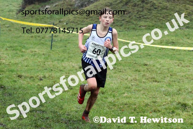Boys under-15s, NECAA Junior Cross Country Relays, Thornley Farm, Peterlee, Saturday, December 12th. Photo: David T. Hewitson/Sports for All Pics